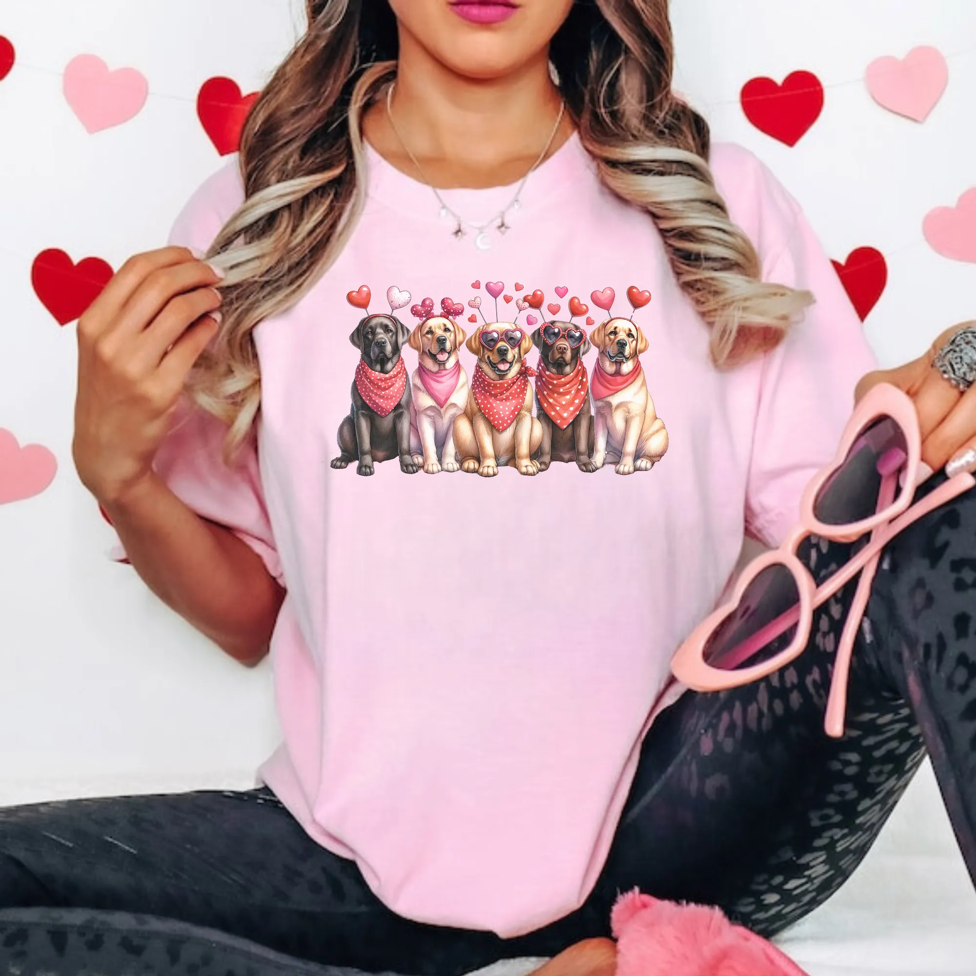 Valentine's Day Dog Shirt for Women