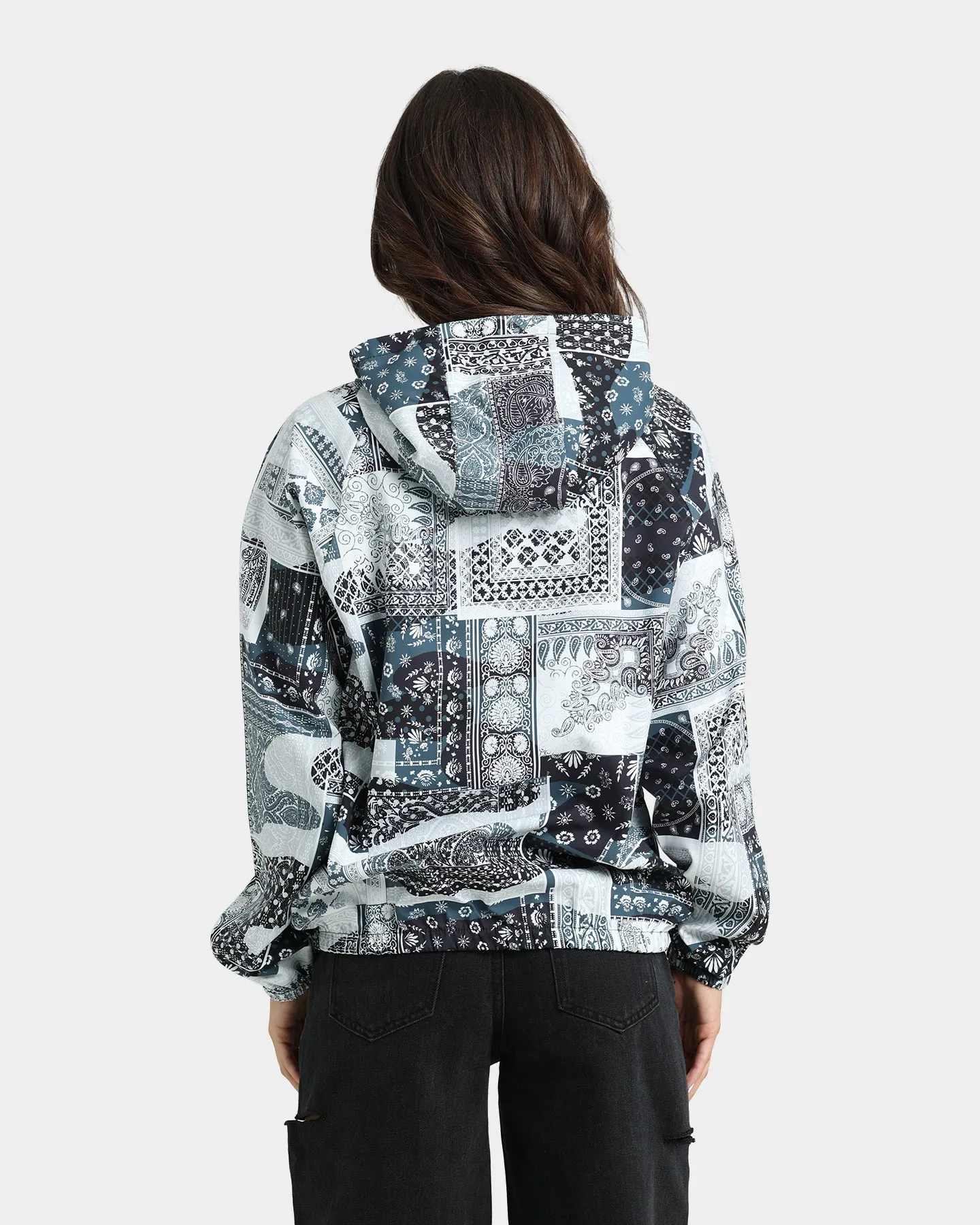XXIII Women's Mylah Bandana Puffer Jacket Black/White